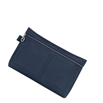 Longchamp Le Foulonné Miesten Toilettilaukku Laivastonsininen | Fi-KRJG803
