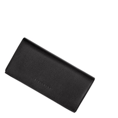 Longchamp Le Foulonné Naisten Lompakko Mustat | Fi-GERV851