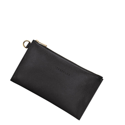 Longchamp Le Foulonné Naisten Pouches Mustat | Fi-ZNCT025