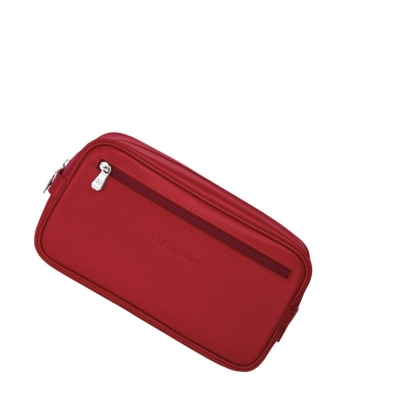 Longchamp Le Foulonné Naisten Toilettilaukku Punainen | Fi-ZBFI491