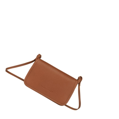 Longchamp Le Foulonné Naisten Vetoketjullinen Lompakko Ruskea | Fi-RAYO809
