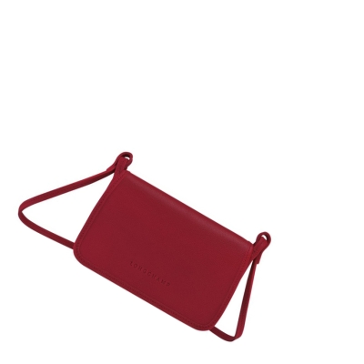 Longchamp Le Foulonné Naisten Vetoketjullinen Lompakko Punainen | Fi-WSTD924
