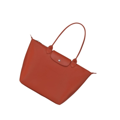 Longchamp Le Pliage City L Naisten Ostoskassit Punainen | Fi-MPHY905