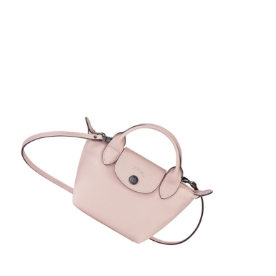 Longchamp Le Pliage Cuir Naisten Crossbody Laukut Pinkki | Fi-BAMR071