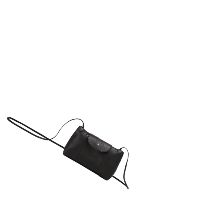 Longchamp Le Pliage Cuir Naisten Crossbody Laukut Mustat | Fi-IJZN713