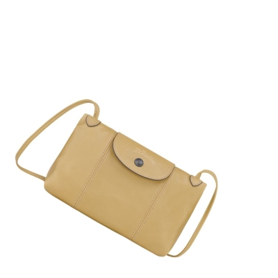 Longchamp Le Pliage Cuir Naisten Crossbody Laukut Beige | Fi-MJPF436