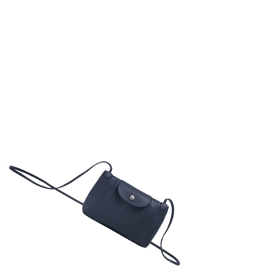 Longchamp Le Pliage Cuir Naisten Crossbody Laukut Laivastonsininen | Fi-SFLQ143