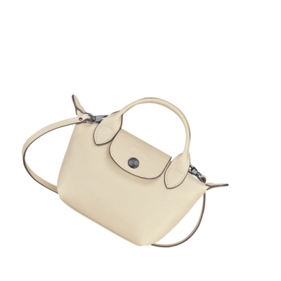 Longchamp Le Pliage Cuir Naisten Crossbody Laukut Beige | Fi-XDBA901