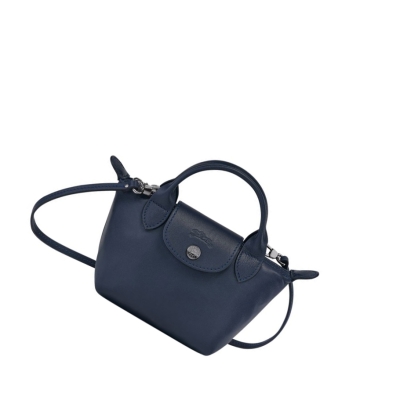 Longchamp Le Pliage Cuir Naisten Crossbody Laukut Laivastonsininen | Fi-XKNI583
