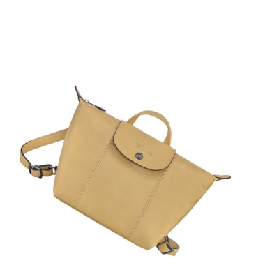 Longchamp Le Pliage Cuir Naisten Reppu Beige | Fi-LVBY863