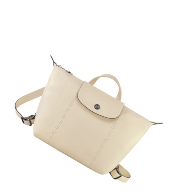 Longchamp Le Pliage Cuir Naisten Reppu Beige | Fi-PQTE752