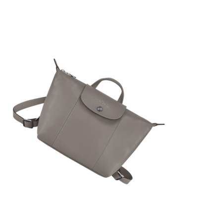 Longchamp Le Pliage Cuir Naisten Reppu Harmaat | Fi-VEXH705