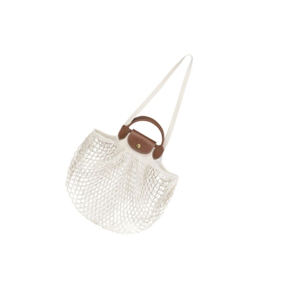 Longchamp Le Pliage Filet Naisten Olkalaukku Beige | Fi-JFRV459