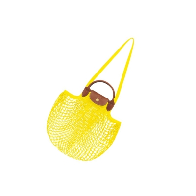 Longchamp Le Pliage Filet Naisten Olkalaukku Keltainen | Fi-YVWM675