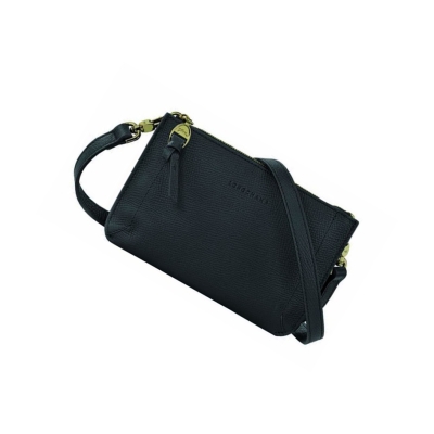 Longchamp Mailbox Naisten Vetoketjullinen Lompakko Mustat | Fi-FCTL872