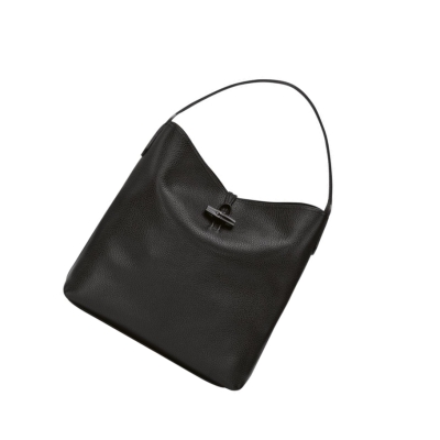 Longchamp Roseau Essential Naisten Olkalaukku Mustat | Fi-RJPE439