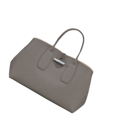 Longchamp Roseau L Naisten Käsilaukut Harmaat | Fi-URQP819