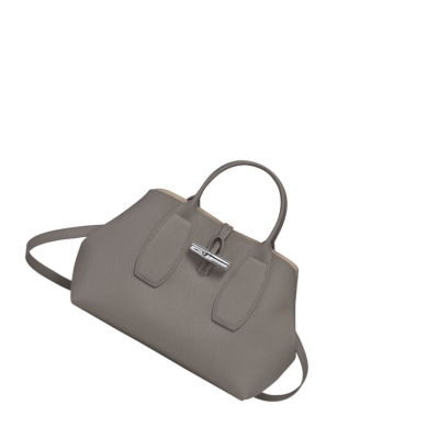 Longchamp Roseau M Naisten Käsilaukut Harmaat | Fi-KCQA735