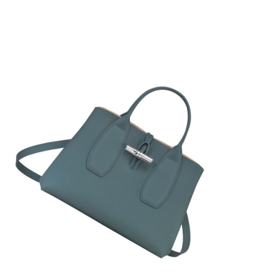 Longchamp Roseau M Naisten Käsilaukut Sininen | Fi-MSEQ913