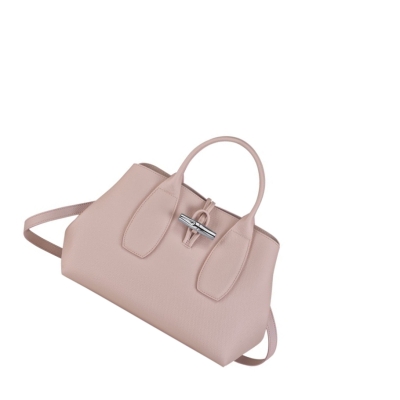 Longchamp Roseau M Naisten Käsilaukut Vaaleanpinkki | Fi-FUQH603