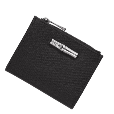 Longchamp Roseau Naisten Lompakko Mustat | Fi-FDHU605